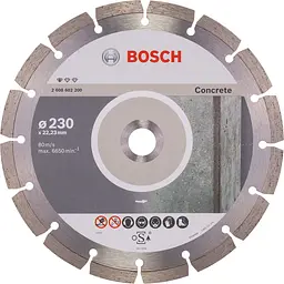 Диск алмазний Professional Standard for Concrete 230х22.23мм Bosch hoz0013958