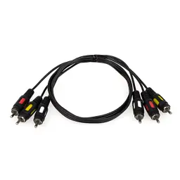 Кабель мультимедійний 3xRCA M to 3xRCA M 0.8m Atcom (10808)