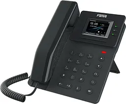 Fanvil Телефон IP V60P 2xFE LAN, 4 SIP line, SW Linux, PoE, 2.4" кольоровий дисплей