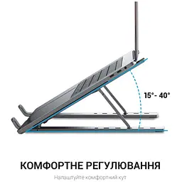Підставка для ноутбука планшета OfficePro LS-320-S Alloy Aluminum Silver - мініатюра 4