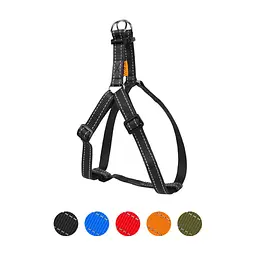 Шлея для собак Dog Extreme з нейлону регульована Ш 20 мм В:50-80 см чорна (06671)