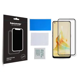 Скло захисне BeCover Oppo Reno8 T Black (709771) - мініатюра 3