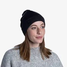Шапка Buff Merino Heavyweight Beaney Solid Black (1033-BU 111170.999.10.00) - мініатюра 9