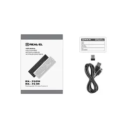 Клавіатура REAL-EL RK-760W Wireless Black (EL123100058) - мініатюра 8