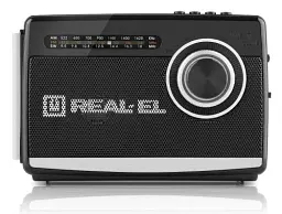 Радіоприймач 1.0 Real-El X-510 Black, 3 Вт, пластиковий корпус, FM/AM/SW, USB, SD/microSD, акумулятор, ліхтарик - мініатюра 1