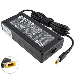 Блок живлення для ноутбука LENOVO 20V 8.5A 170W USB+pin (Square 5 Pin DC Plug) чорний RECTANGULAR
