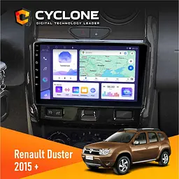Штатна магнітола Renault Duster 2015-2022 Cyclone C9-011 4x64, DSP Cyclone (НФ-00007106)