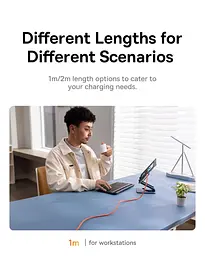 Кабель Baseus 0℃ Series Fast Charging Cable USB to Type-C 100W 1m P10368801731-00 Coral - мініатюра 6
