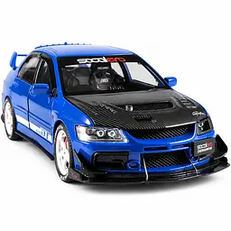 Колекційна металева модель автомобіля АвтоЕксперт Mitsubishi Lancer Evolution IX з інерцією, світлом та звуком 1:24 - мініатюра 7