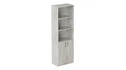 Шафа Анжело Ferrum-decor на 5 полиць з 2 дверима 1900x600x380 ДСП Бетон 16 мм (FRD-105000) - мініатюра 2