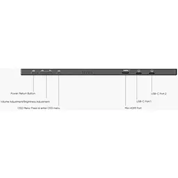 Портативний монітор Arzopa A1M Black EU [128186] - мініатюра 3