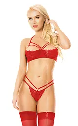Комплект білизни: бюстгальтер та трусики Softline Kristi, M/L (червоний)