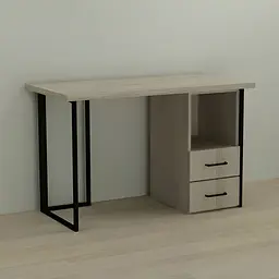 Комп'ютерний стіл Ferrum-decor Отто 75x140x60 чорний ДСП Дуб Сонома 32мм (FRD-103587)