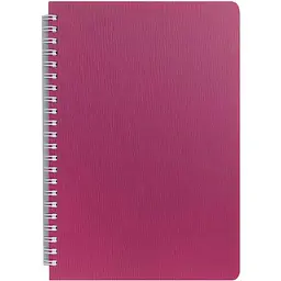 Книжка записна BUROMAX на пруж. BARK В5, 60арк. # малиновий BM.24554154-29