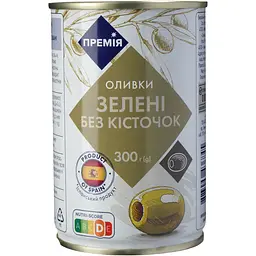 Оливки Премія зелені без кісточок 300 г - мініатюра 2