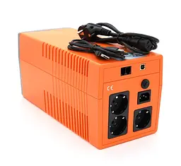 Джерело безперебійного живлення Makelsan Lion StandbyL 1500VA 900W, 3xSchuko socket, 2x12V9Ah - мініатюра 2