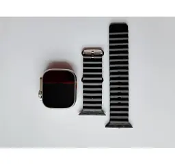 Подарунковий набір гаджетів DT1000 6 в 1 Смарт-годинник Smart Watch Ultra, навушники, павербанк Все White, годинник Silver Black (18573) - мініатюра 2