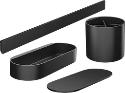 Комплект аксесуарів Hansgrohe WallStoris 4в1 Matt Black 27968670, Чорний матовий