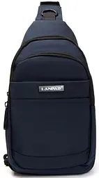Сумка-слінг Lanpad нейлонова через плече 17х29х10 см Синій - мініатюра 2