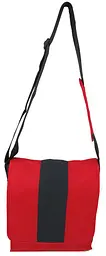 Сумка чоловіча Ikea Flort через плече 34х28х9 см Чорно-червоний (16578 red) - мініатюра 2