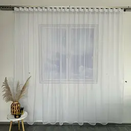 Турецький тюль батист білий 500х270, тасьма ALBO pbe0052302