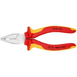Плоскогубці KNIPEX комбіновані діелектричні VDE (03 06 160) - мініатюра 3