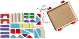 Набір дерев'яних блоків на візку Melissa&Doug (MD14209) - мініатюра 3