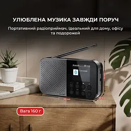 Радіоприймач Sharp DR-P520 Storm Grey - мініатюра 3