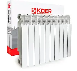 Радіатор біметалічний Koer 100 Bimetal-500 ROYAL (KR4957)