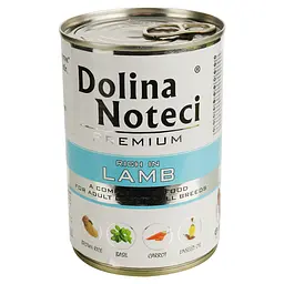 Вологий корм для собак Dolina Noteci Premium з ягнятиною 400 г - мініатюра 2