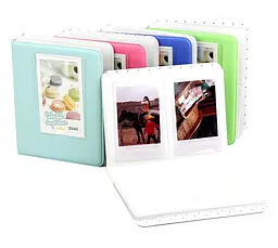 Фотоальбом для Fujifilm Instax Mini (12, 11, 40, 70, 90, 99, EVO, Link, Liplay) Polaroid 300, Z2300 на 64 фото,  яскраво-рожевий - мініатюра 6