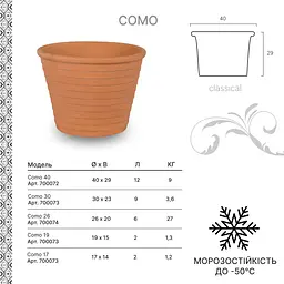 Вазон TerraNeo Como 40x29 см (700072) - мініатюра 4
