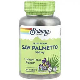 Ягоди Со Пальметто Solaray Saw Palmetto Berry 580 мг 180 веганських капсул