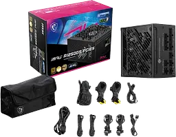 Блок живлення MSI MPG A1250GS PCIE5 1250W 80+ Gold - мініатюра 6
