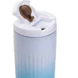 Термочашка SEYGM 500 мл з flip кришкою, блакитний градієнт Happy Life HP154BL - мініатюра 4