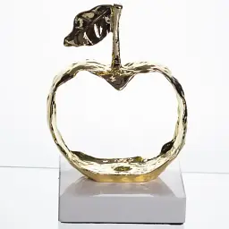 Декоративна фігурка Yiwu Apple 11х10х18 см металева статуетка колекційна для дому яблуко декор на камін HP-7-13 - мініатюра 3