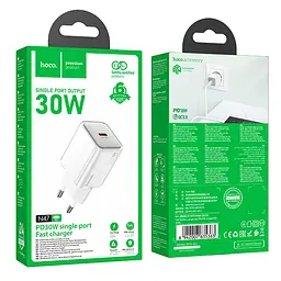 МЗП Hoco N47 Glorious PD30W (1USB-C) White - мініатюра 4