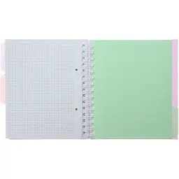 Зошит на пружині Buromax Pastel В5 (170x205) 120 аркушів 3 розділювачі бузковий (BM.24355912-26) - мініатюра 3