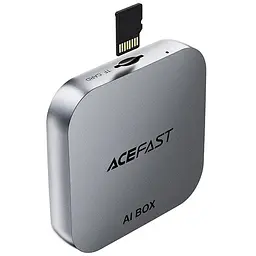 Адаптер Acefast QC2 AI Box car wireless CarPlay/Android Auto Metal gray