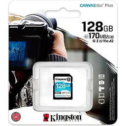 Карта пам'яті Kingston SDXC Canvas Go! Plus 128GB Class 10 UHS-I U3 V30 [SDG3/128GB] [100870] - мініатюра 5