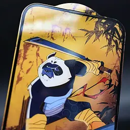 Захисне скло 5D Anti-static Panda (тех.пак) для Apple iPhone 15 / 16 (6.1) Чорний - мініатюра 2