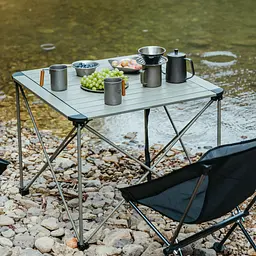 Стіл складаний Naturehike CNK2450JJ013 алюміній L (Сірий) - мініатюра 6