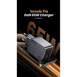 Зарядний пристрій Ugreen Nexode Pro 65 W 3-Port GaN Fast MacBook iPhone Charger X755 - мініатюра 9