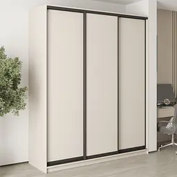 Шафа-купе тридверна MebelStar Стандарт BG 3ДСП 200x45x240 см Кашемір (MBS-8582)