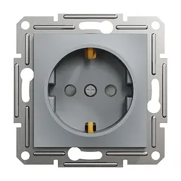 Розетка Schneider Electric ASFORA со штор. сталь (EPH2900262)