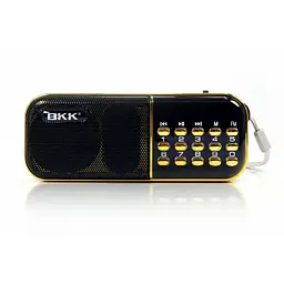 Радіоприймач переносний з FM USB MicroSD радіо на акумуляторі BKK B837 18650 - мініатюра 2