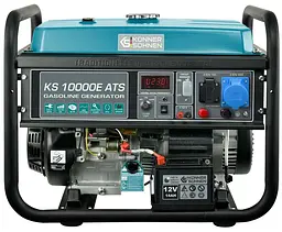 Генератор бензиновий Konner&Sohnen KS 10000E ATS, 230В, 8.0кВт, АВР (ATS), електростартер, 87.8кг