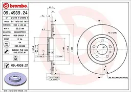 Тормозной диск Brembo ( 09.4939.21 )