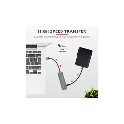 Концентратор Halyx 4-Port USB-A 3.2 Grey Trust (24947_TRUST) - мініатюра 10