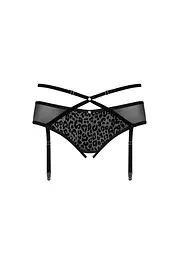 Пояс для панчіх Obsessive Jagueria, 6XL/7XL (чорний) - мініатюра 5